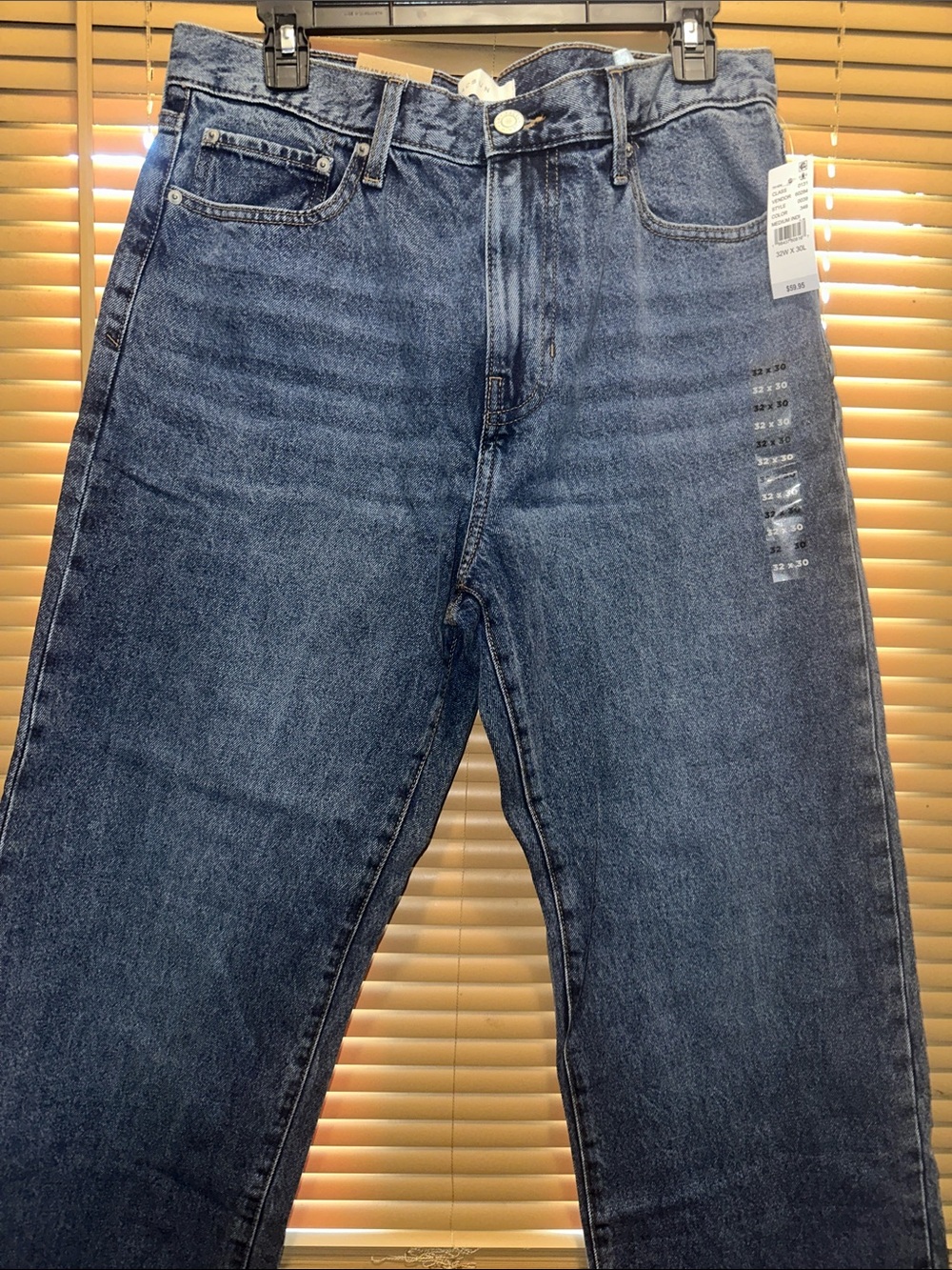 PacSun Men’s Straight Fit Dark Blue Denim Jeans